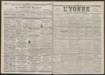 3 vues - L\'Yonne : journal du département, n° 279, samedi 3 décembre 1898 (ouvre la visionneuse)