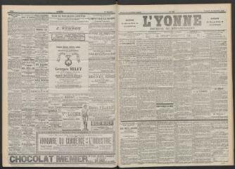 3 vues - L\'Yonne : journal du département, n° 290, vendredi 16 décembre 1898 (ouvre la visionneuse)