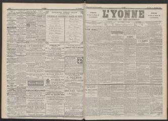 3 vues - L\'Yonne : journal du département, n° 294, mercredi 21 décembre 1898 (ouvre la visionneuse)