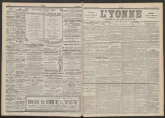 3 vues - L\'Yonne : journal du département, n° 296, vendredi 23 décembre 1898 (ouvre la visionneuse)