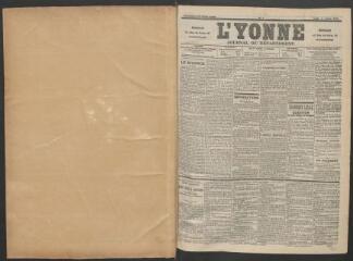 3 vues - L\'Yonne : journal du département, n° 1, lundi 2 janvier 1899 (ouvre la visionneuse)