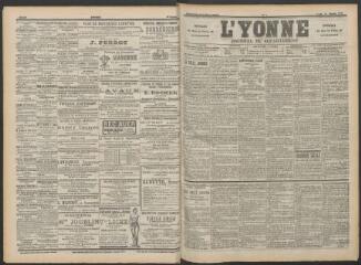3 vues - L\'Yonne : journal du département, n° 19, lundi 23 janvier 1899 (ouvre la visionneuse)