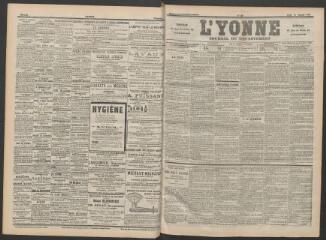 3 vues - L\'Yonne : journal du département, n° 22, jeudi 26 janvier 1899 (ouvre la visionneuse)