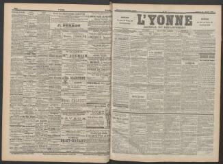 3 vues - L\'Yonne : journal du département, n° 23, vendredi 27 janvier 1899 (ouvre la visionneuse)