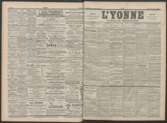 3 vues - L\'Yonne : journal du département, n° 28, jeudi 2 février 1899 (ouvre la visionneuse)