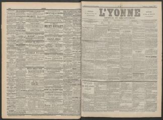 4 vues - L\'Yonne : journal du département, n° 29, vendredi 3 février 1899 (ouvre la visionneuse)
