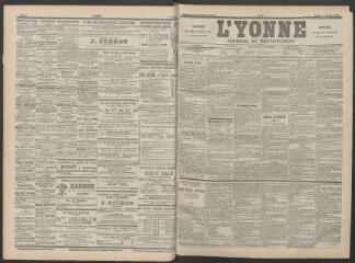 3 vues - L\'Yonne : journal du département, n° 31, lundi 6 février 1899 (ouvre la visionneuse)