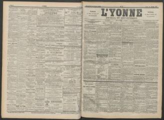 3 vues - L\'Yonne : journal du département, n° 37, lundi 13 février 1899 (ouvre la visionneuse)