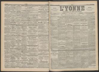 3 vues - L\'Yonne : journal du département, n° 45, jeudi 23 février 1899 (ouvre la visionneuse)