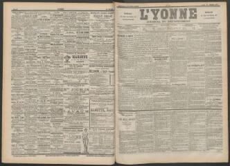 3 vues - L\'Yonne : journal du département, n° 48, lundi 27 février 1899 (ouvre la visionneuse)