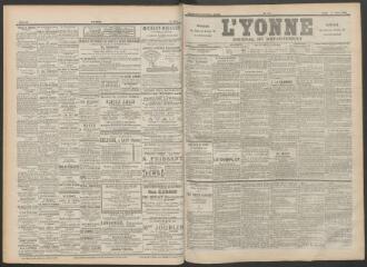 3 vues - L\'Yonne : journal du département, n° 51, jeudi 2 mars 1899 (ouvre la visionneuse)