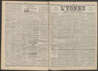 3 vues - L\'Yonne : journal du département, n° 58, samedi 11 mars 1899 (ouvre la visionneuse)
