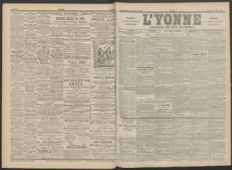 3 vues - L\'Yonne : journal du département, n° 68, jeudi 23 mars 1899 (ouvre la visionneuse)