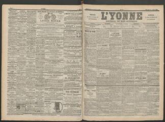 3 vues - L\'Yonne : journal du département, n° 73, mercredi 29 mars 1899 (ouvre la visionneuse)