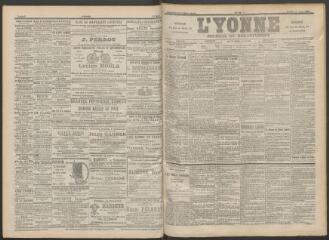 3 vues - L\'Yonne : journal du département, n° 76, samedi 1 avril 1899 (ouvre la visionneuse)