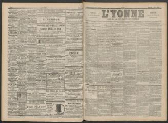 3 vues - L\'Yonne : journal du département, n° 78, mercredi 5 avril 1899 (ouvre la visionneuse)