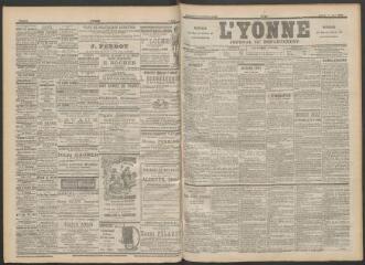 3 vues - L\'Yonne : journal du département, n° 81, samedi 8 avril 1899 (ouvre la visionneuse)