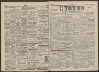 3 vues - L\'Yonne : journal du département, n° 83, mardi 11 avril 1899 (ouvre la visionneuse)