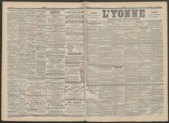 3 vues - L\'Yonne : journal du département, n° 92, vendredi 21 avril 1899 (ouvre la visionneuse)