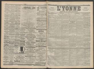 3 vues - L\'Yonne : journal du département, n° 101, mardi 2 mai 1899 (ouvre la visionneuse)