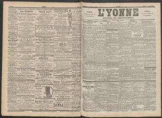 3 vues - L\'Yonne : journal du département, n° 103, jeudi 4 mai 1899 (ouvre la visionneuse)