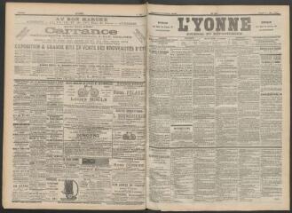 3 vues - L\'Yonne : journal du département, n° 105, samedi 6 mai 1899 (ouvre la visionneuse)