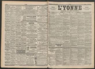 3 vues - L\'Yonne : journal du département, n° 106, lundi 8 mai 1899 (ouvre la visionneuse)
