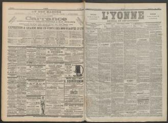 4 vues - L\'Yonne : journal du département, n° 110, samedi 13 mai 1899 (ouvre la visionneuse)