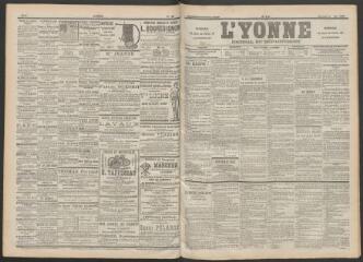 3 vues - L\'Yonne : journal du département, n° 113, mercredi 17 mai 1899 (ouvre la visionneuse)
