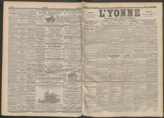 3 vues - L\'Yonne : journal du département, n° 137, jeudi 15 juin 1899 (ouvre la visionneuse)