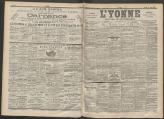 3 vues - L\'Yonne : journal du département, n° 139, samedi 17 juin 1899 (ouvre la visionneuse)