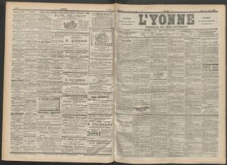 3 vues - L\'Yonne : journal du département, n° 141, mardi 20 juin 1899 (ouvre la visionneuse)