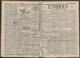 3 vues - L\'Yonne : journal du département, n° 142, mercredi 21 juin 1899 (ouvre la visionneuse)