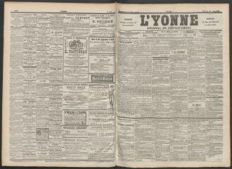 3 vues - L\'Yonne : journal du département, n° 148, mercredi 28 juin 1899 (ouvre la visionneuse)