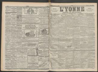 3 vues - L\'Yonne : journal du département, n° 154, mercredi 5 juillet 1899 (ouvre la visionneuse)
