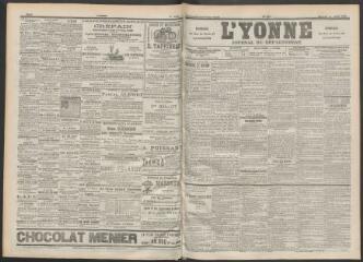3 vues - L\'Yonne : journal du département, n° 164, mercredi 19 juillet 1899 (ouvre la visionneuse)