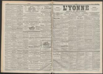 3 vues - L\'Yonne : journal du département, n° 169, mardi 25 juillet 1899 (ouvre la visionneuse)