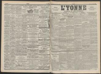 3 vues - L\'Yonne : journal du département, n° 171, jeudi 27 juillet 1899 (ouvre la visionneuse)