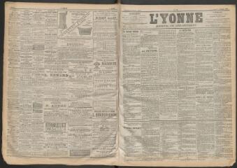 3 vues - L\'Yonne : journal du département, n° 232, lundi 9 octobre 1899 (ouvre la visionneuse)