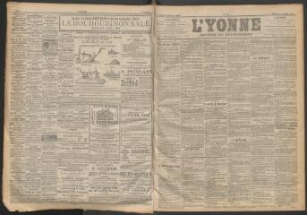 3 vues - L\'Yonne : journal du département, n° 234, mercredi 11 octobre 1899 (ouvre la visionneuse)