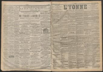 3 vues - L\'Yonne : journal du département, n° 247, jeudi 26 octobre 1899 (ouvre la visionneuse)