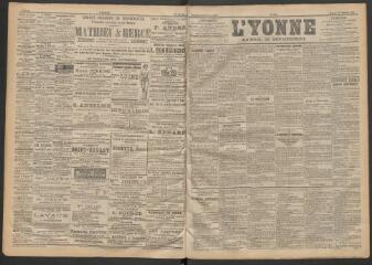 3 vues - L\'Yonne : journal du département, n° 249, samedi 28 octobre 1899 (ouvre la visionneuse)