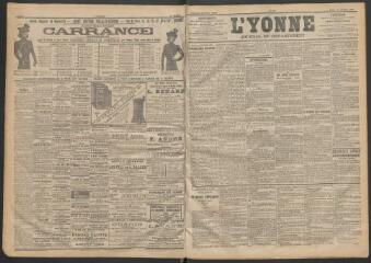 3 vues - L\'Yonne : journal du département, n° 250, lundi 30 octobre 1899 (ouvre la visionneuse)