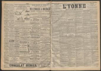 3 vues - L\'Yonne : journal du département, n° 251, mardi 31 octobre 1899 (ouvre la visionneuse)