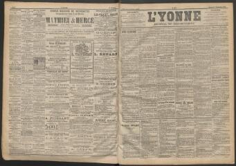 3 vues - L\'Yonne : journal du département, n° 252, jeudi 2 novembre 1899 (ouvre la visionneuse)