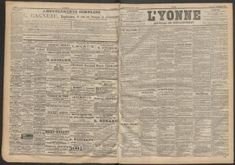 3 vues - L\'Yonne : journal du département, n° 253, vendredi 3 novembre 1899 (ouvre la visionneuse)
