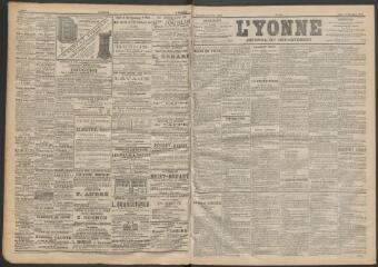 3 vues - L\'Yonne : journal du département, n° 255, lundi 6 novembre 1899 (ouvre la visionneuse)