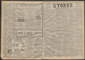 3 vues - L\'Yonne : journal du département, n° 257, mercredi 8 novembre 1899 (ouvre la visionneuse)