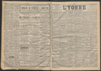 3 vues - L\'Yonne : journal du département, n° 258, jeudi 9 novembre 1899 (ouvre la visionneuse)