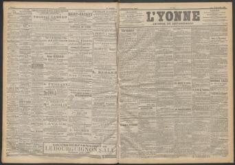3 vues - L\'Yonne : journal du département, n° 270, jeudi 23 novembre 1899 (ouvre la visionneuse)